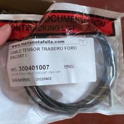 cable tendus arriere ford escort serie I 83-90
