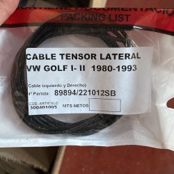 cable tensor lateral vw golf serie I-II 80-93